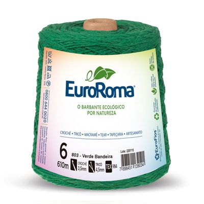 Barbante-Colorido-EuroRoma-4-6-Verde-Bandeira