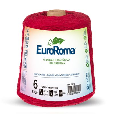 Barbante-Colorido-EuroRoma-4-6-Vermelho