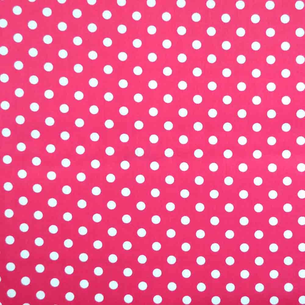Tecido-Tricoline-Estampado-Poa-Grande--Fundo-Pink