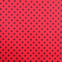 Tecido-Tricoline-Estampado-Poa-Grande-Fundo-Vermelho