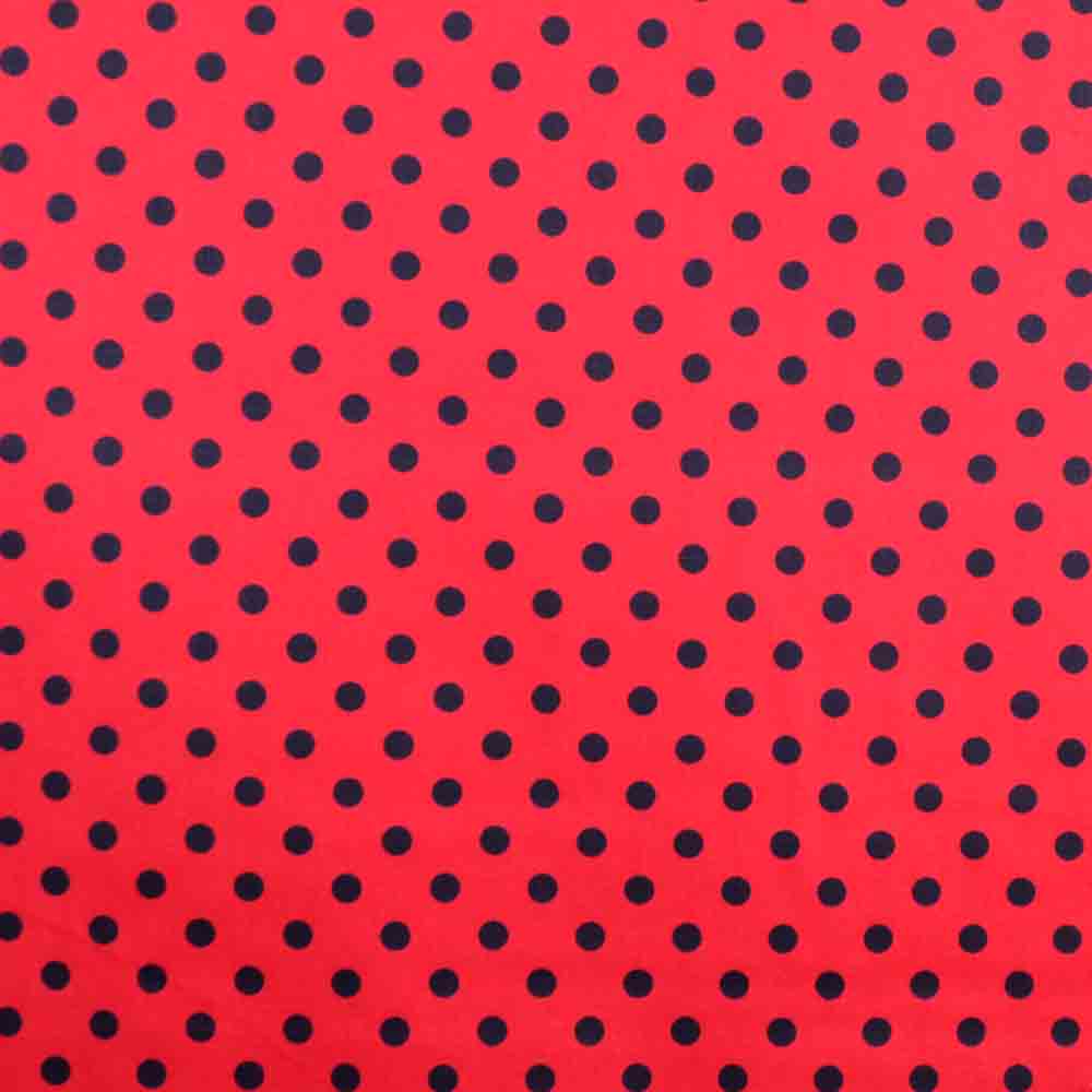 Tecido-Tricoline-Estampado-Poa-Grande-Fundo-Vermelho