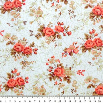 Tecido-Tricoline-Estampado-Floral-Fernanda-Coral-Fundo-Bege Tecido-Tricoline-Estampado-Floral-Fernanda-Coral-Fundo-Bege