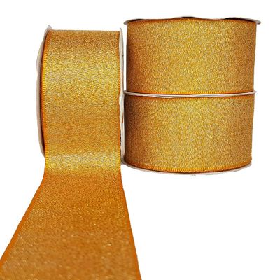 Fita-de-Cetim-Lurex-38mm-n-9-Cinderela-Amarelo-Ouro-