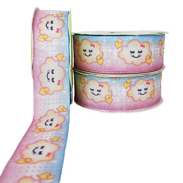 Fita-de-Gorgurao-Estampada-Art-Fitas-24mm-Nuvem-G657 Fita-de-Gorgurao-Estampada-Art-Fitas-24mm-Nuvem-G657