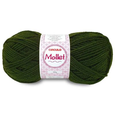 La-Fio-Mollet-Circulo-100g-cor-447-Verde-Militar-Della-Aviamentos