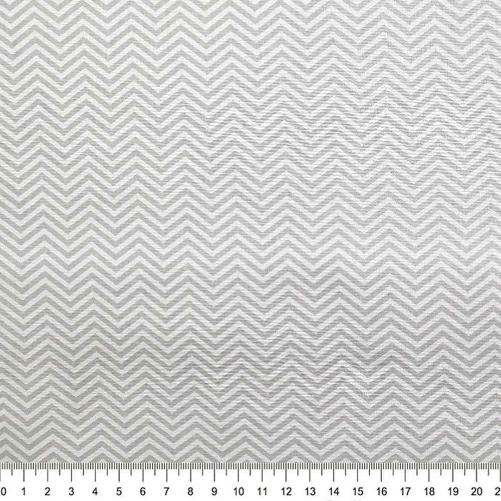 Tecido-Tricoline-Estampado-Textura-Chevron-Cinza-Branco-Della-Aviamentos.