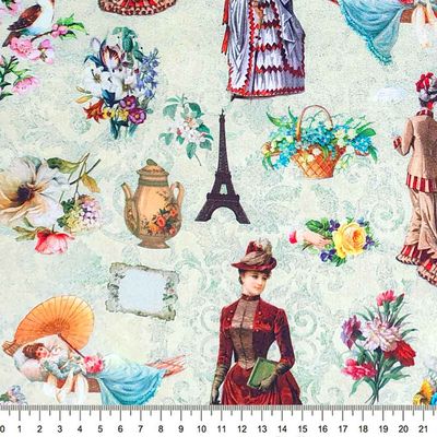 Tecido-Tricoline-Digital-Paris-Colonial-Della-Aviamentos.