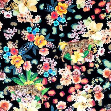 Tecido-Tricoline-Digital-Floral-Onca-Della-Aviamentos. Tecido-Tricoline-Digital-Floral-Onca-Della-Aviamentos.
