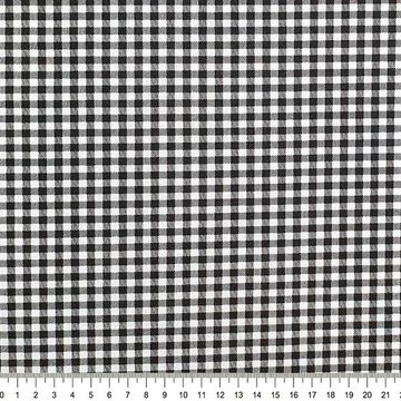Tecido Tricoline Estampado Xadrez Preto E Branco Della Aviamentos