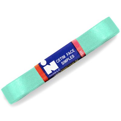 Fita-de-Cetim-Najar-nº-03-15-mm-Pacote-de-10-metros-Cor-26-Verde-Agua-Della-Aviamentos