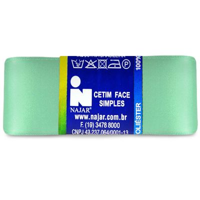 Fita-de-Cetim-Najar-nº-09-38-mm-Pacote-de-10-metros-Cor-26-Verde-Agua-Della-Aviamentos
