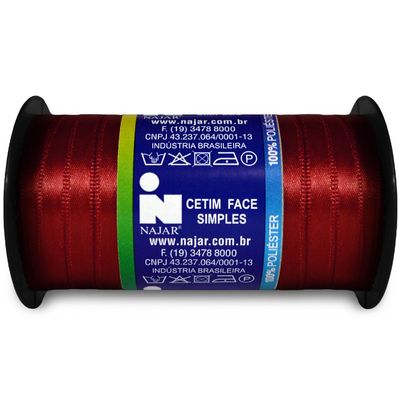 Fita-de-Cetim-Najar-nº-01-7-mm-Rolo-de-100-metros-Cor-29-Vermelho-Bordo-Della-Aviamentos