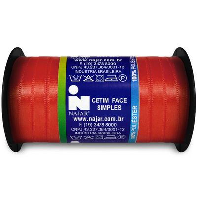 Fita-de-Cetim-Najar-nº-01-7-mm-Rolo-de-100-metros-Cor-57-Vermelho-Papaia-Della-Aviamentos