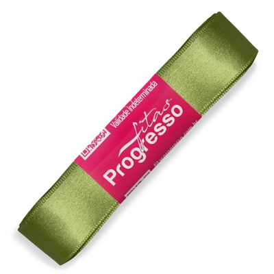 Fita-de-Cetim-Progresso-nº-05-22-mm-Pacote-de-10-metros-Cor-249-Verde-Militar-Forest-Green-Della-Aviamentos