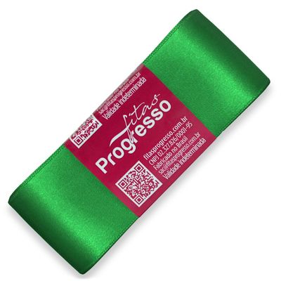 Fita-de-Cetim-Progresso-nº-09-38-mm-Pacote-de-10-metros-Cor-217-Verde-Bandeira-Emerald-Della-Aviamentos