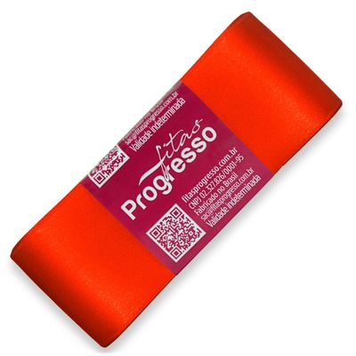 Fita-de-Cetim-Progresso-nº-09-38-mm-Pacote-de-10-metros-Cor-278-Laranja-Citrico-Flo-Orange-Della-Aviamentos