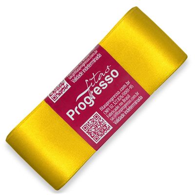 Fita-de-Cetim-Progresso-nº-09-38-mm-Pacote-de-10-metros-Cor-763-Amarelo-Gema-Yellow-Gold-Della-Aviamentos