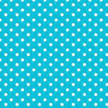 Tecido-Tricoline-Estampado-Poa-Grande-Branco-Fundo-Azul-Della-Aviamentos.