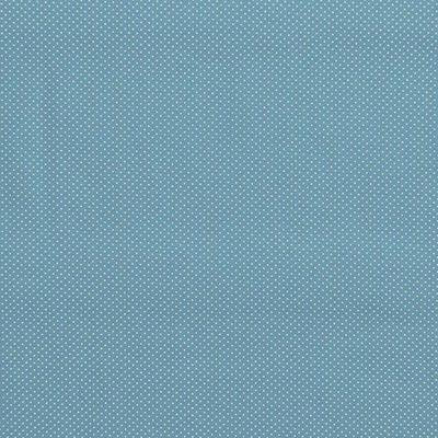 Tecido-Tricoline-Estampado-Poa-Mini-Bege-Fundo-Azul-Della-Aviamentos.