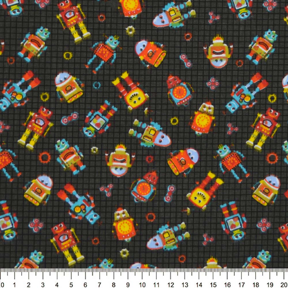 Tecido-Tricoline-Estampado-Infantil-Robo-Fundo-Preto-Della-Aviamentos-9051