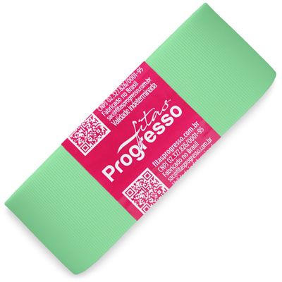 Fita-de-Gorgurao-Progresso-nº-09-38-mm-Pacote-de-10-metros-Cor-232-Verde-Menta-Mint-Della-Aviamentos