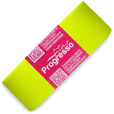 Fita-de-Gorgurao-Progresso-nº-09-38-mm-Pacote-de-10-metros-Cor-280-Verde-Citrico-Flo-Lime-Della-Aviamentos