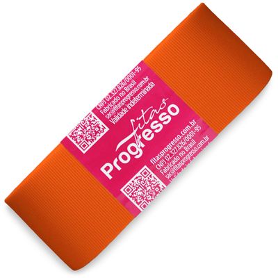 Fita-de-Gorgurao-Progresso-nº-09-38-mm-Pacote-de-10-metros-Cor-066-Laranja-Orange-Della-Aviamentos