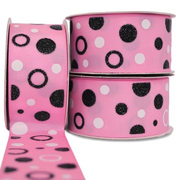 Fita-de-Gorgurao-Decorada-Progresso-38-mm-Rolo-de-10-metros-Cor-21-Bolas-Fundo-Rosa-Capa-Della-Aviamentos Fita-de-Gorgurao-Decorada-Progresso-38-mm-Rolo-de-10-metros-Cor-21-Bolas-Fundo-Rosa-Capa-Della-Aviamentos