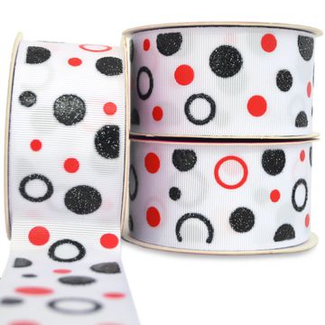 Fita-de-Gorgurao-Decorada-Progresso-38-mm-Rolo-de-10-metros-Cor-22-Bolas-Fundo-Branco-Capa-Della-Aviamentos Fita-de-Gorgurao-Decorada-Progresso-38-mm-Rolo-de-10-metros-Cor-22-Bolas-Fundo-Branco-Capa-Della-Aviamentos