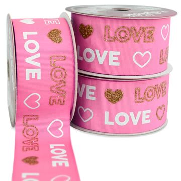 Fita-de-Gorgurao-Decorada-Progresso-38-mm-Rolo-de-10-metros-Cor-19-Love-Com-Gliter-Capa-Della-Aviamentos Fita-de-Gorgurao-Decorada-Progresso-38-mm-Rolo-de-10-metros-Cor-19-Love-Com-Gliter-Capa-Della-Aviamentos