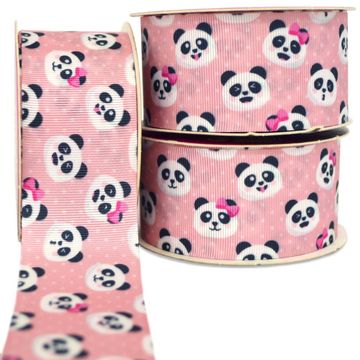 Fita-de-Gorgurao-Decorada-Progresso-38-mm-Rolo-de-10-metros-Cor-49-Panda-Fundo-Rosa-Capa-Della-Aviamentos Fita-de-Gorgurao-Decorada-Progresso-38-mm-Rolo-de-10-metros-Cor-49-Panda-Fundo-Rosa-Capa-Della-Aviamentos