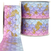 Fita-de-Gorgurao-Decorada-Progresso-38-mm-Rolo-de-10-metros-Cor-5-Sereia-Tye-Dye-Com-Gliter-Capa-Della-Aviamentos