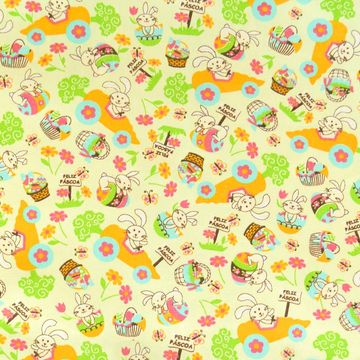 Tecido-Tricoline-Pascoa-Coelho-Fundo-Verde-Claro-9167 Tecido-Tricoline-Pascoa-Coelho-Fundo-Verde-Claro-9167