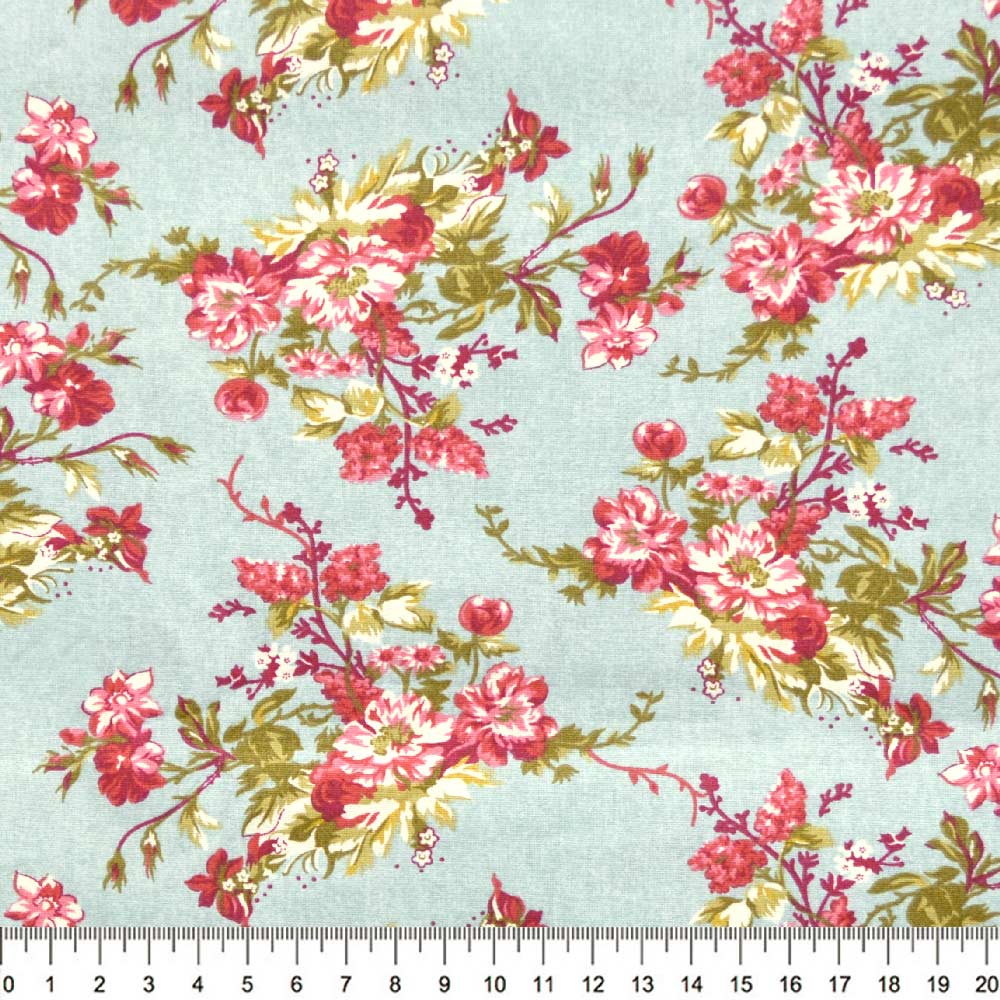 Tecido-Tricoline-Floral-Catherine-Fundo-Verde-Jade