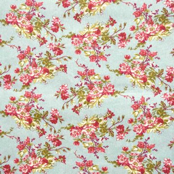 Tecido-Tricoline-Floral-Catherine-Fundo-Verde-Jade-9184 Tecido-Tricoline-Floral-Catherine-Fundo-Verde-Jade-9184
