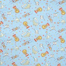 Tecido-Tricoline-Infantil-Animais-Acrobatas-Fundo-Azul-Com-Vermelho-9206