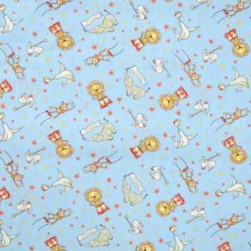 Tecido-Tricoline-Infantil-Animais-Acrobatas-Fundo-Azul-Com-Vermelho-9206 Tecido-Tricoline-Infantil-Animais-Acrobatas-Fundo-Azul-Com-Vermelho-9206