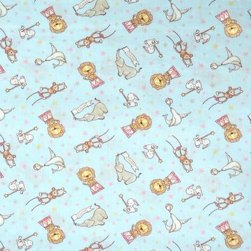 Tecido-Tricoline-Infantil-Animais-Acrobatas-Fundo-Azul-Com-Rosa-9205 Tecido-Tricoline-Infantil-Animais-Acrobatas-Fundo-Azul-Com-Rosa-9205