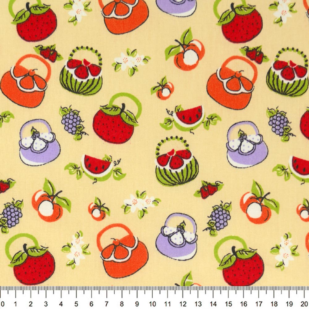 Tecido-Tricoline-Cesto-de-Frutas-Fundo-Amarelo