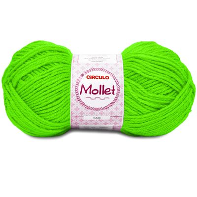 La-Mollet-Circulo-100g-Cor-781-Verde-Neon-Della-Aviamentos