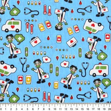 Tecido-Tricoline-Medico-Fundo-Azul-Della-Aviamentos Tecido-Tricoline-Medico-Fundo-Azul-Della-Aviamentos