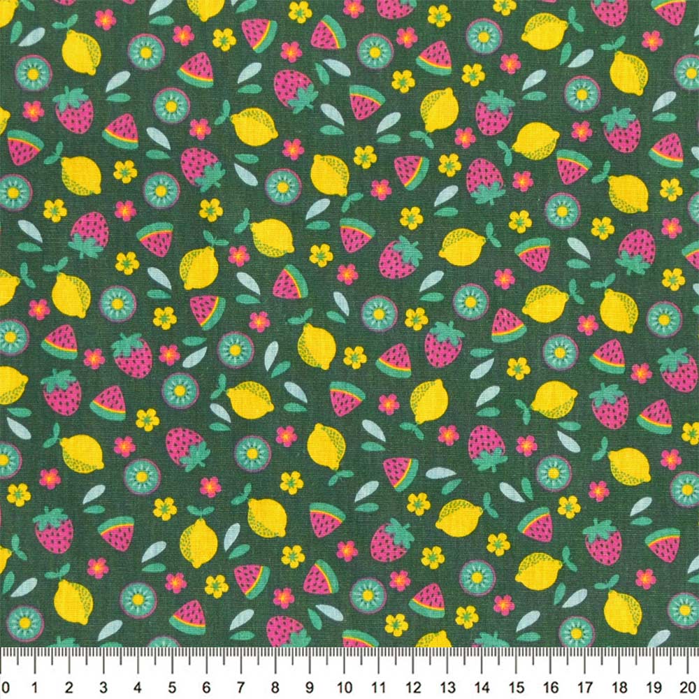 Tecido-Tricoline-Frutas-Fundo-Verde-Della-Aviamentos