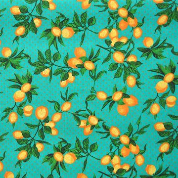 Tecido-Tricoline-Limao-Siciliano-Fundo-Verde-Della-Aviamentos-9412 Tecido-Tricoline-Limao-Siciliano-Fundo-Verde-Della-Aviamentos-9412