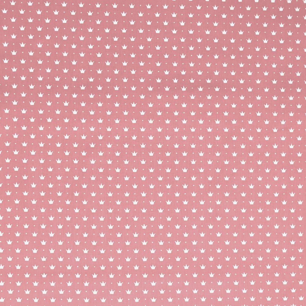 Tecido-Tricoline-Coroa-Pequena-Fundo-Rosa-Della-Aviamentos-9364