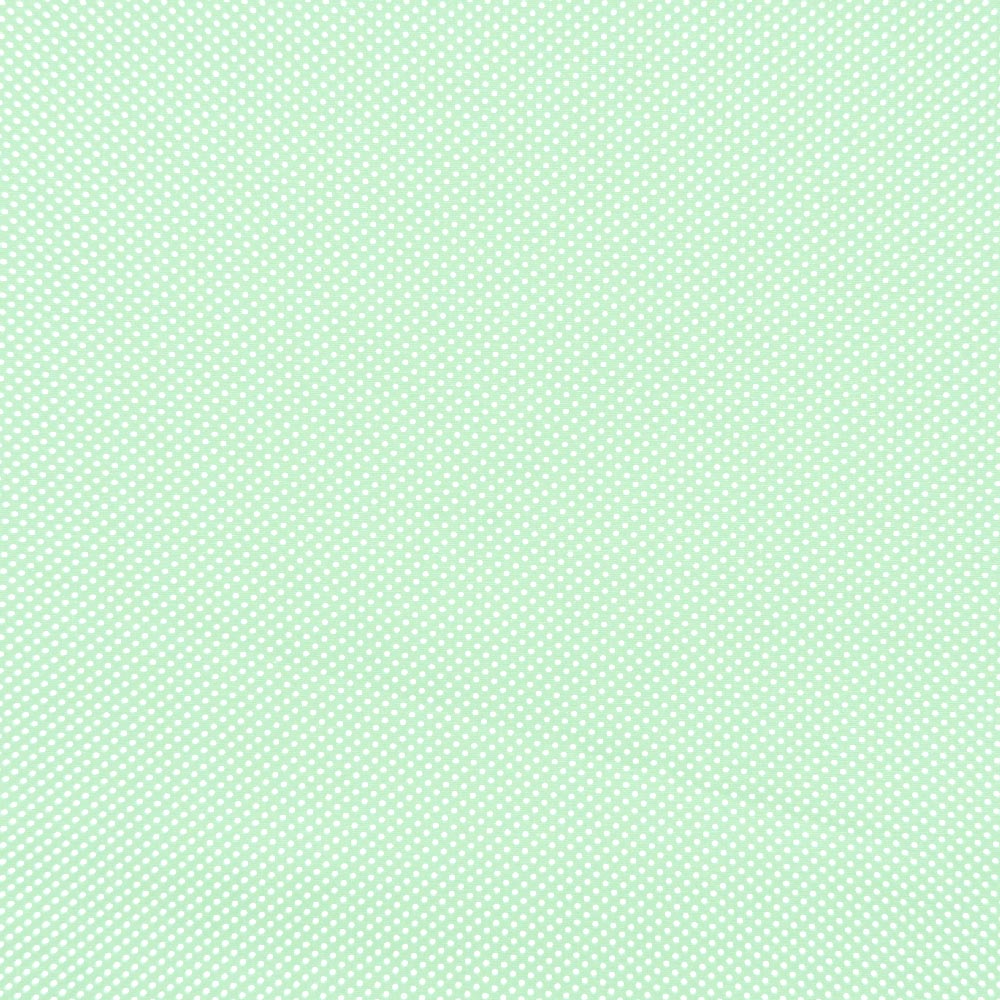 Tecido-Tricoline-Estampado-Poa-Pequeno-Branco-Fundo-Verde-Della-Aviamentos