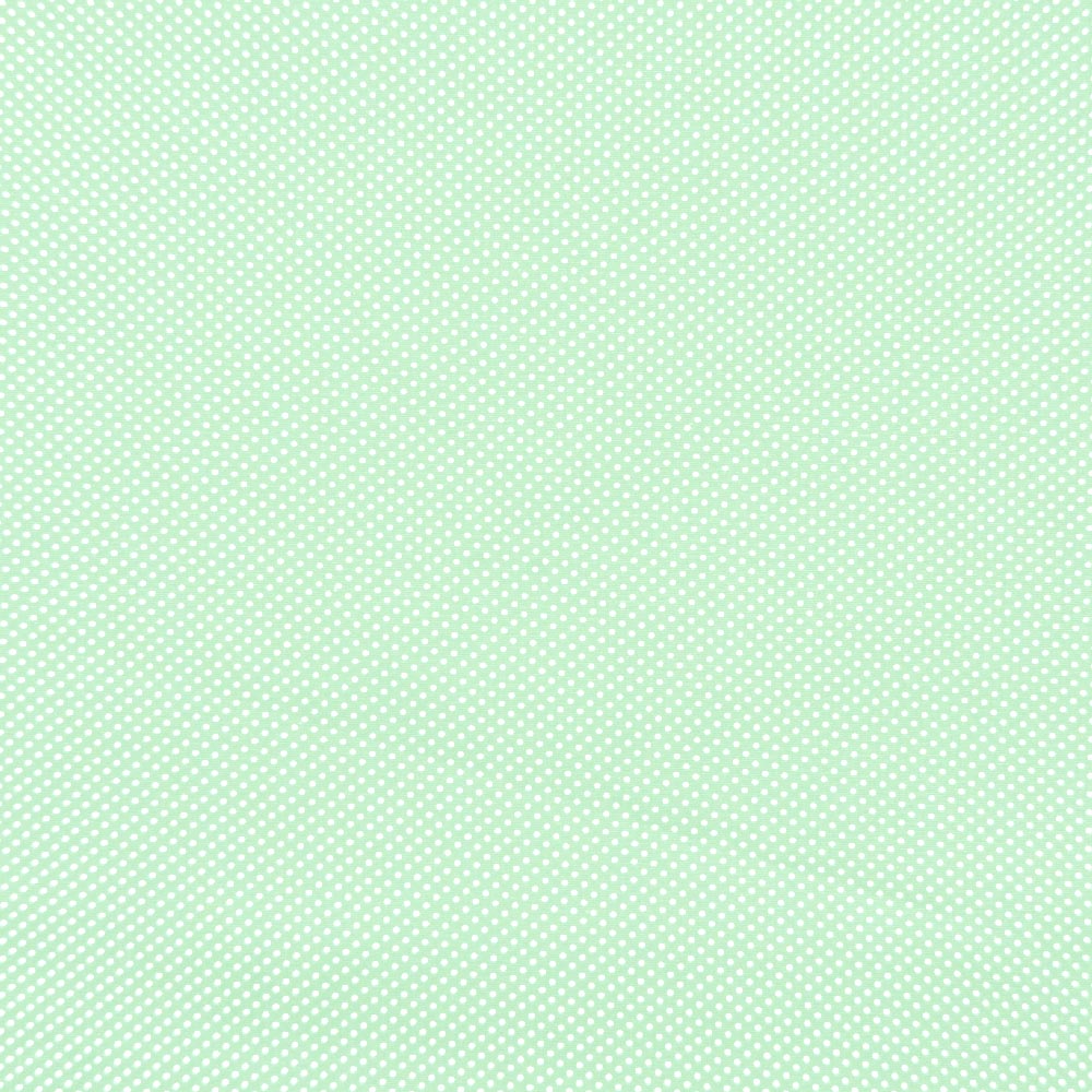 Tecido-Tricoline-Estampado-Poa-Pequeno-Branco-Fundo-Verde-Della-Aviamentos