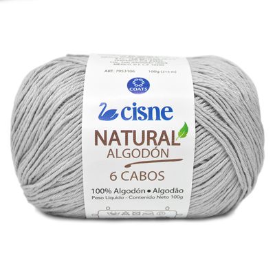 Linha-Natural-Algodon-Cisne-com-6-Cabos-100g-Cor-1080-Areia-Della-Aviamentos