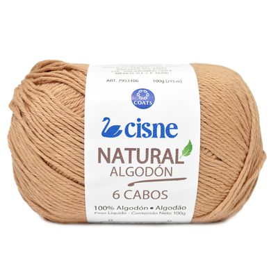 Linha-Natural-Algodon-Cisne-com-6-Cabos-100g-Cor-373-Marrom-Terra-Della-Aviamentos