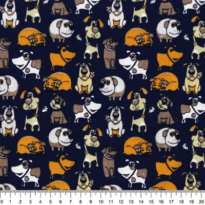 Tecido-Tricoline-Cachorros-Fundo-Azul-Marinho-Della-Aviamentos-9497.