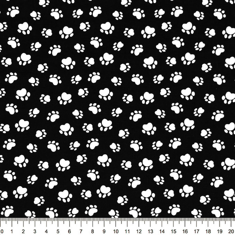 Tecido-Tricoline-Animal-Pegadas-Fundo-Preto-Della-Aviamentos-9468.